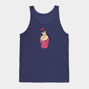 Korean Finger Heart Tank Top